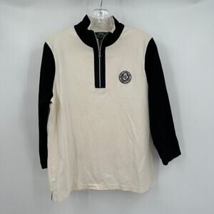 Lauren Ralph Lauren Active Womens Raglan 1/4 Zip Pullover Top Size XL Casual